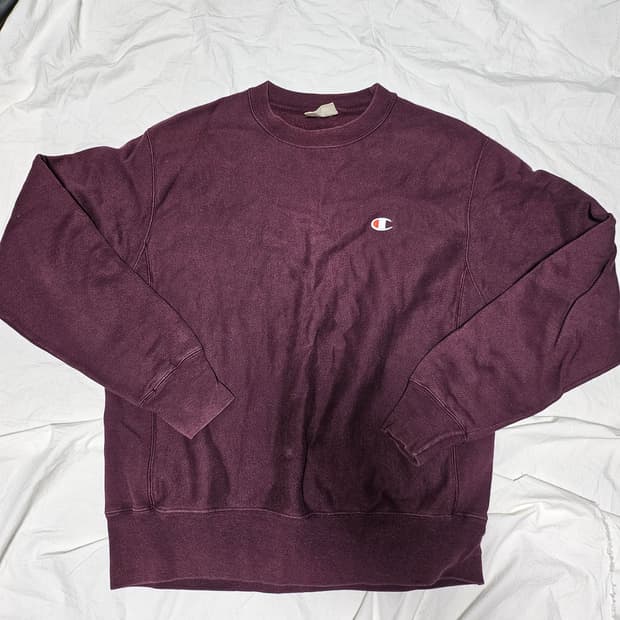 챔피언 리버스위브 스몰로고 맨투맨 스웻셔츠 M