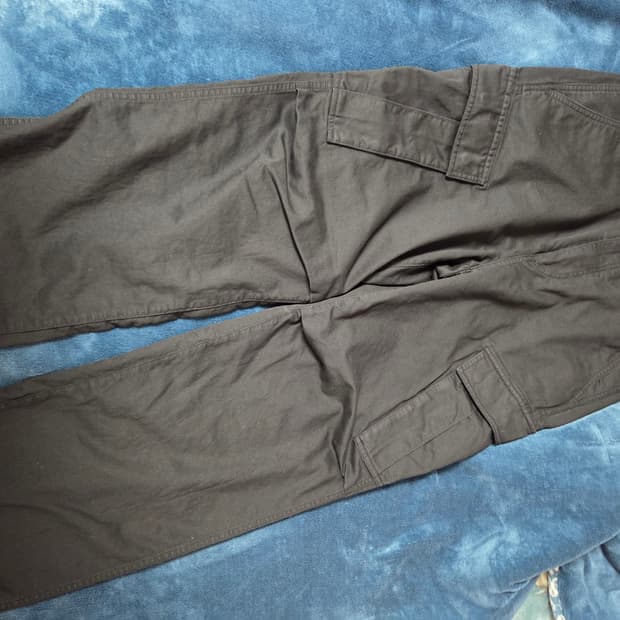 포터리 워시드 카고 블랙