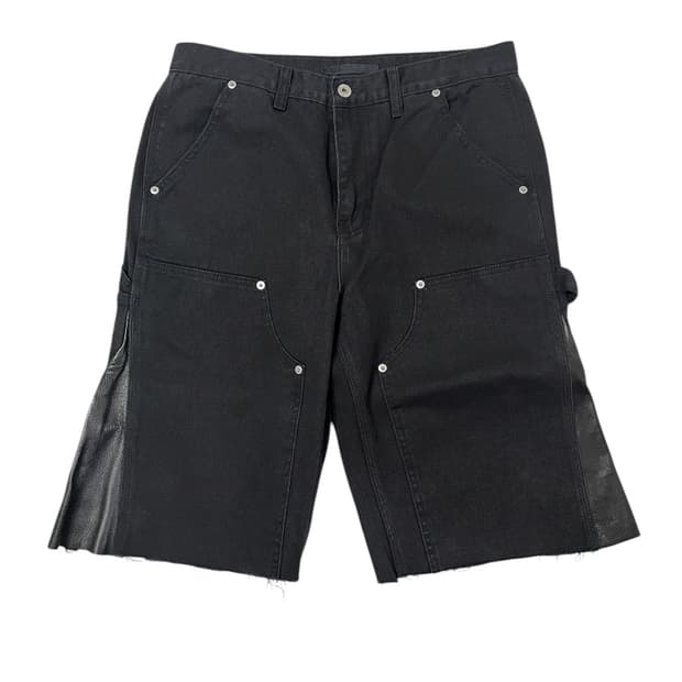 HTAE 90s Rebuild Leather Bermuda Pants 2