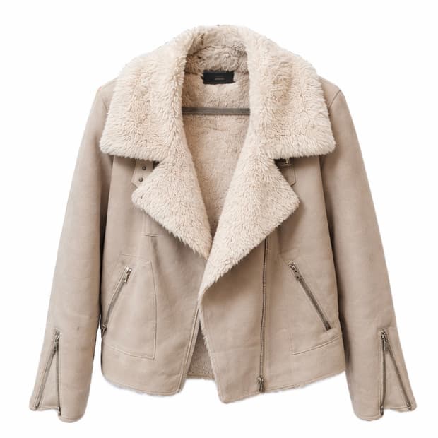 빈티지 베이지 무스탕