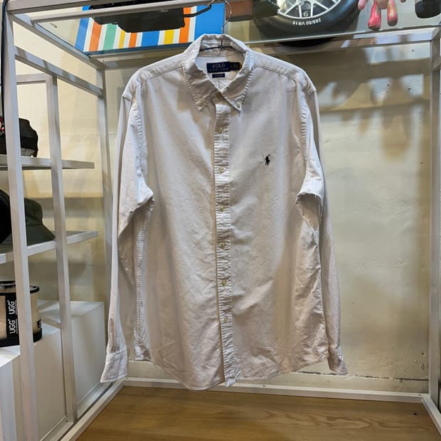 폴로 랄프로렌 옥스포드 셔츠 화이트 L