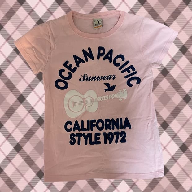 갸루 딸기우유 빈티지 티셔츠