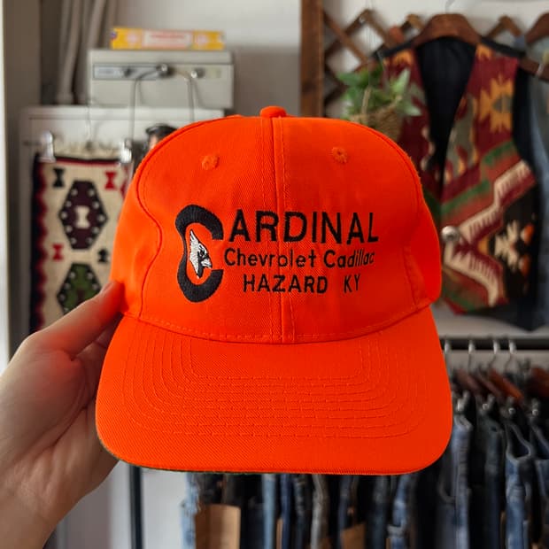 USA 빈티지 Cardinal 오렌지 볼캡
