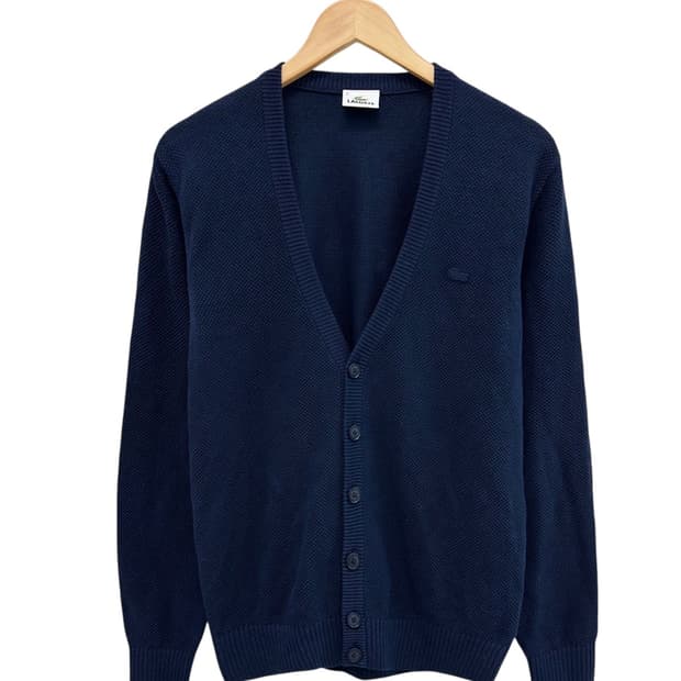 라코스테 린넨코튼 가디건 네이비 (3) 