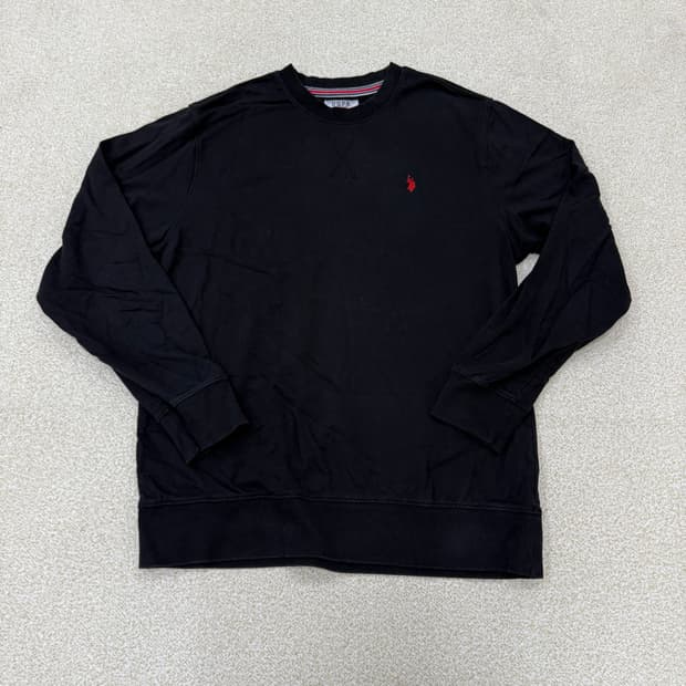 [3XL] US폴로 블랙 맨투맨 1230T2