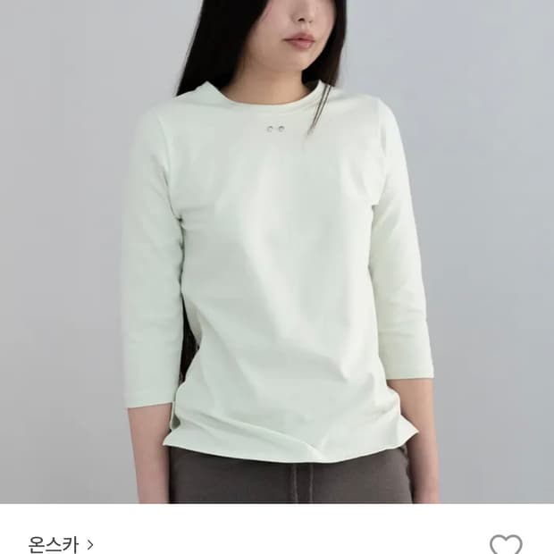 온스카 comfy 3/4 sleeve T melon 5부티 멜론