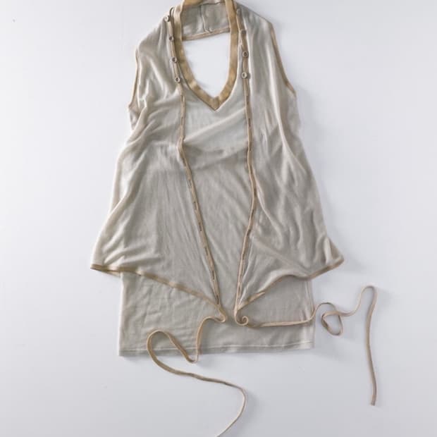 Halter wrap sleeveless