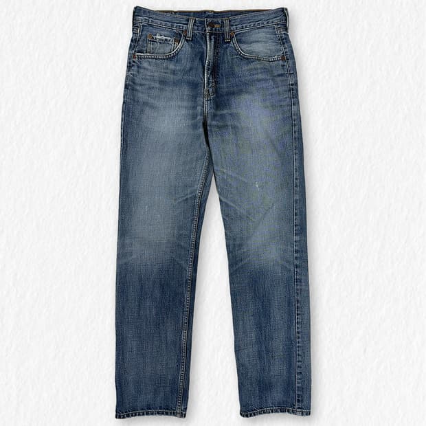 리바이스 506 중청 워싱 데미지진