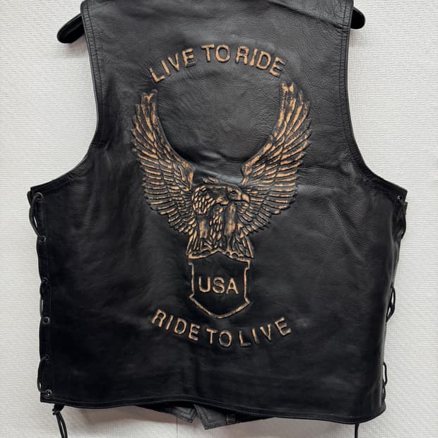 X-tourin USA 소가죽 웨스턴 베스트 L~XL