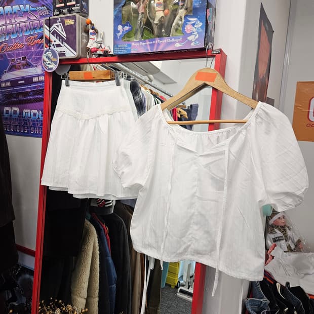 새상품) 여름 화이트 셋업