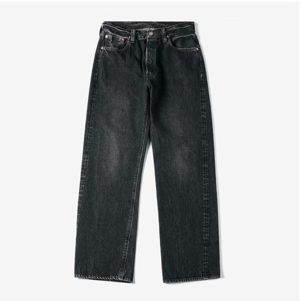 슈가케인 1947 Black Denim Hard Wash