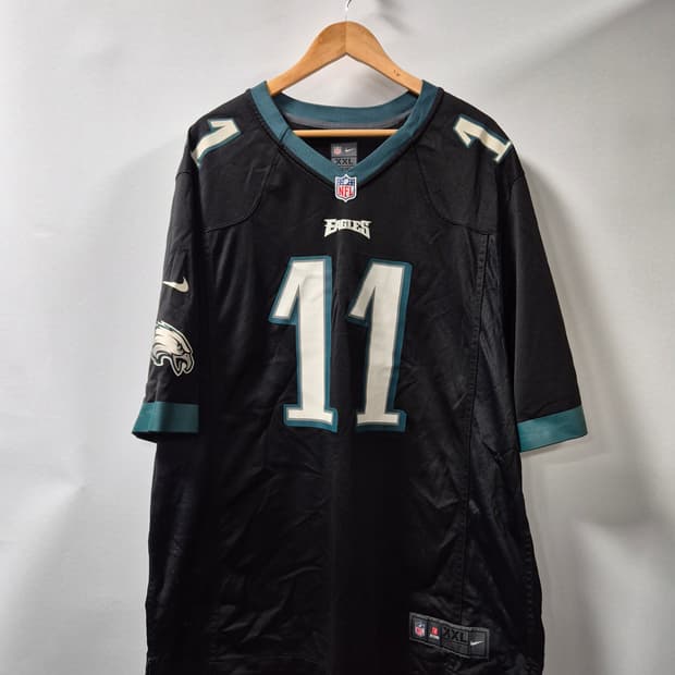 *무배*나이키 NFL 필라델피아 이글스 웬츠 11번 XXL 블랙 져지