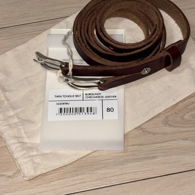 [80] 아워레가시 트윈 텅 벨트 버건디