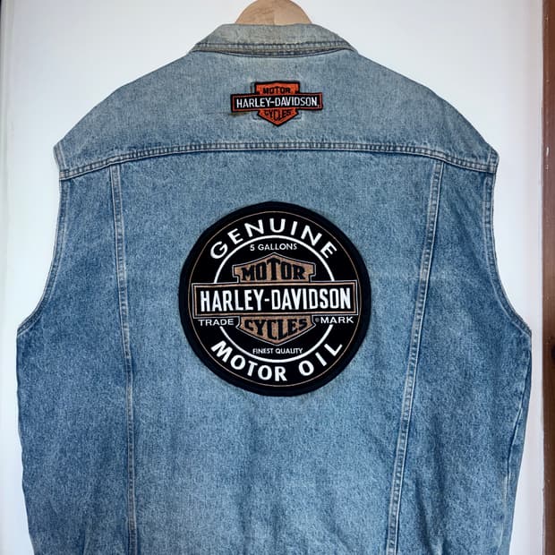 Harley-Davidson 커스텀 데님 베스트