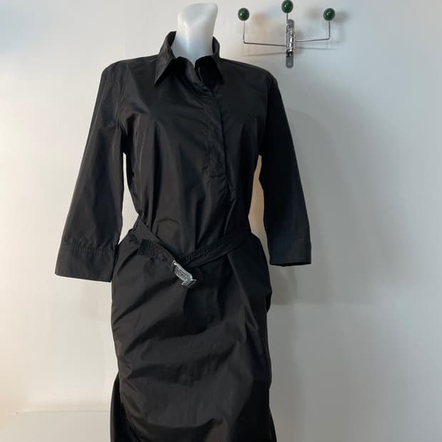 질샌더 벨티드 셔츠 드레스