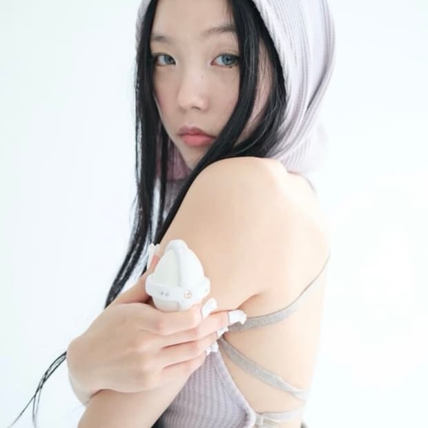 farie made 페어리 후드 조끼 라벤더
