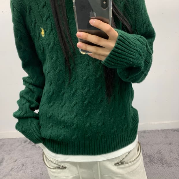 폴로 랄프로렌 케이블 니트