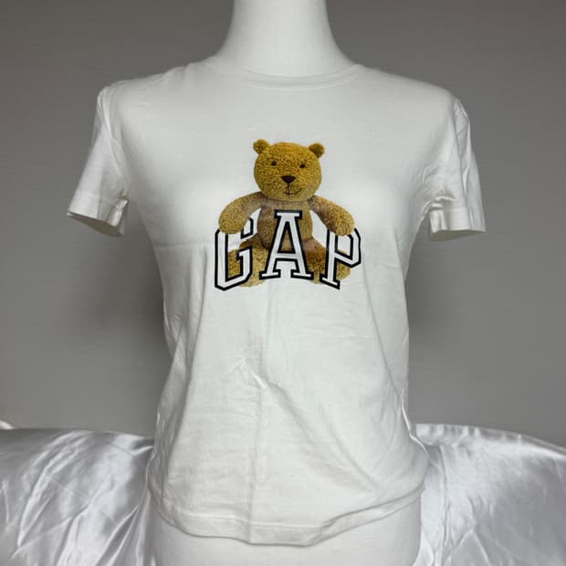 GAP 곰돌이 딱붙 티셔츠(택째 새상품)