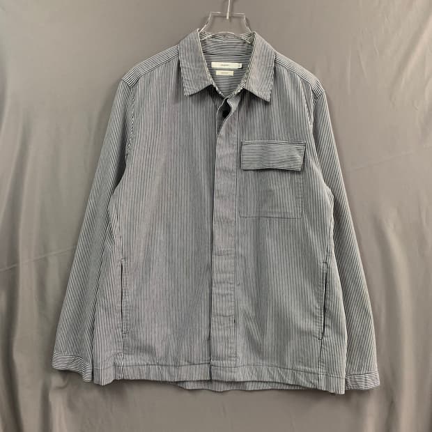 M 코오롱 시리즈 에피그램 위켄드 스트라이프 포켓 셔츠 자켓 셔켓