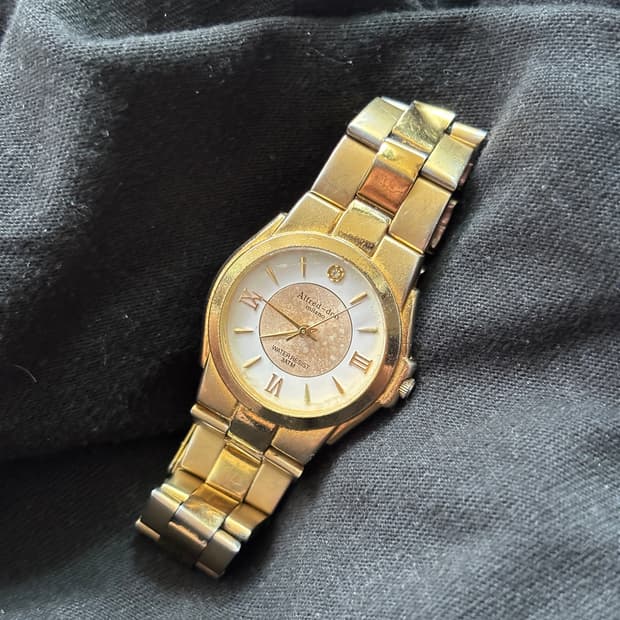 vintage alfred-don metal watch