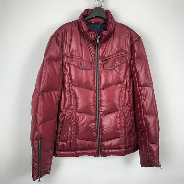 A.V.V Homme dark burgundy padded jacket