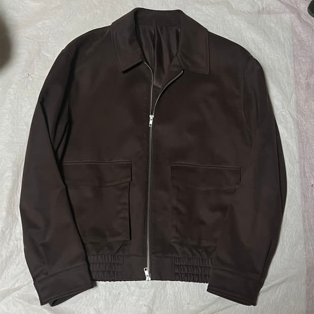 드로우핏 스웨이드 자켓 브라운 XL