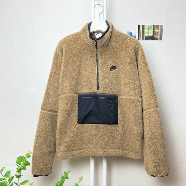 나이키 남성 아노락 쉐르파 플리스 