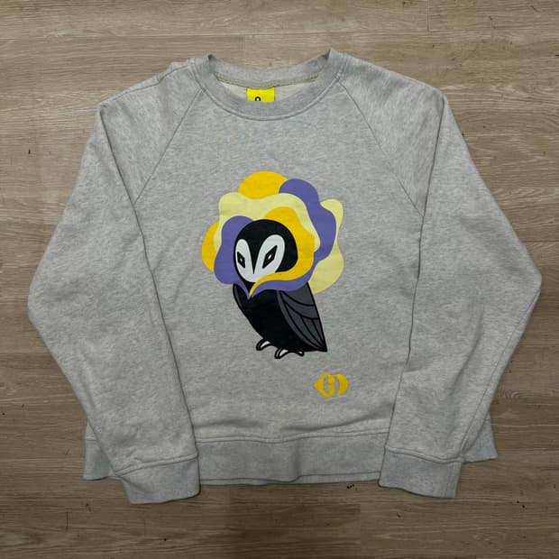 럭키슈에뜨 여성 슈에뜨 빅로고 프린팅 맨투맨 [라이트 그레이] 38