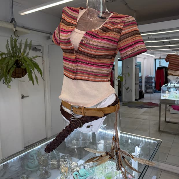 ethnic gradation knit top
