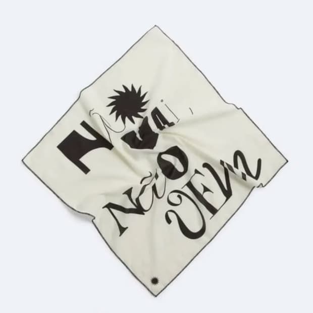 자라 앱스트랙트 프린트 반다나