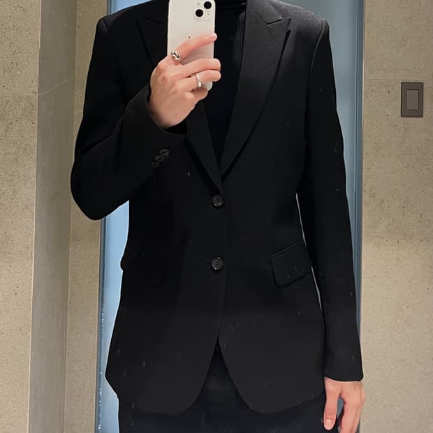 (핏 보장) Black homme shining blazer
