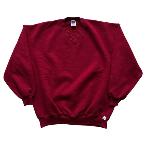 90s 러셀 스웻셔츠 레드