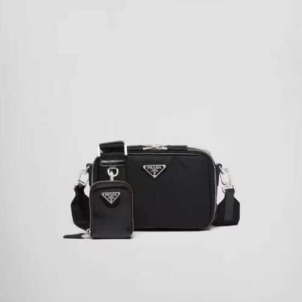 프라다뷰티 3단 크로스 백 블랙