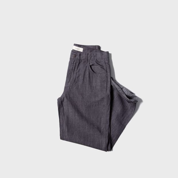 퍼스트플로어 린넨 데님 트라우저 트와일라잇 그레이 46 사이즈