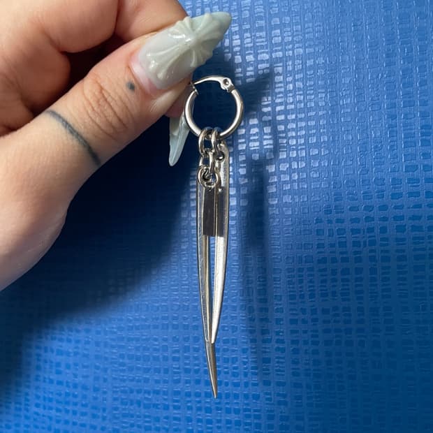 fork tip earring 귀걸이