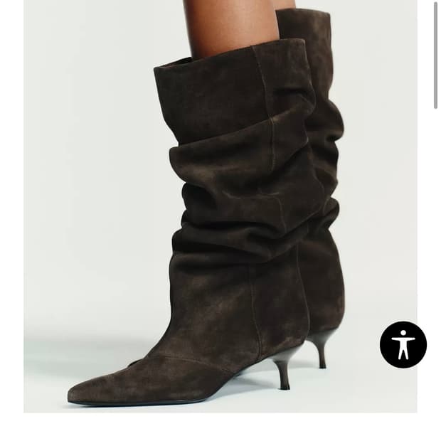 자라 키튼 스웨이드부츠 240