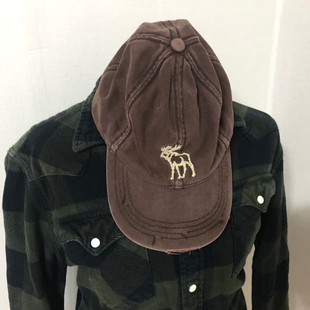 아베크롬비 브라운 캡 모자