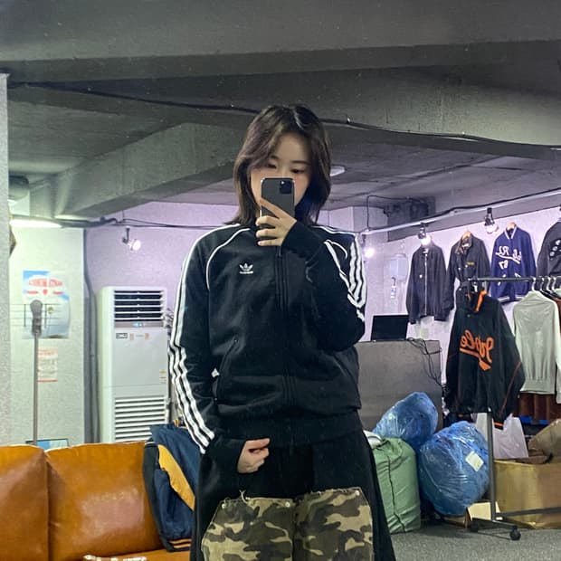 00s 아디다스 오리지널 블랙 배색 트랙탑  져지 B2689 