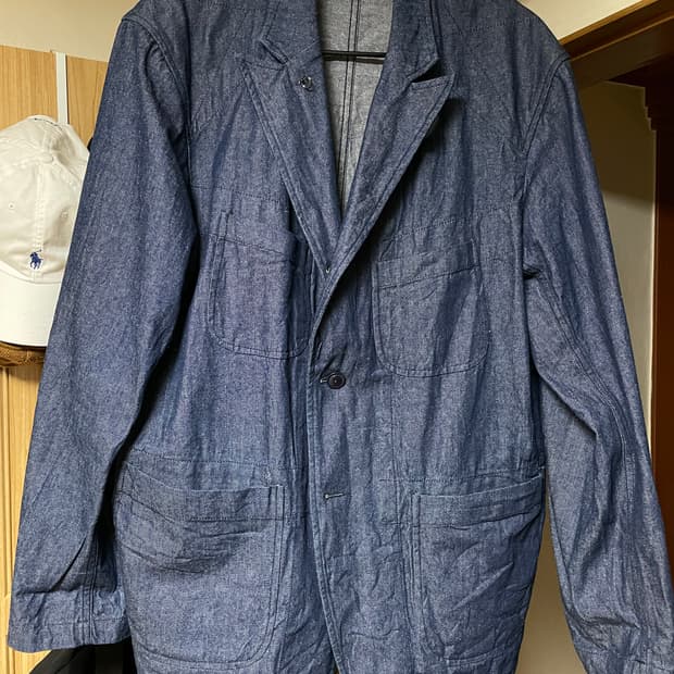 엔지니어가먼츠 베드포드 데님 자켓 인더스트리얼 블루 L