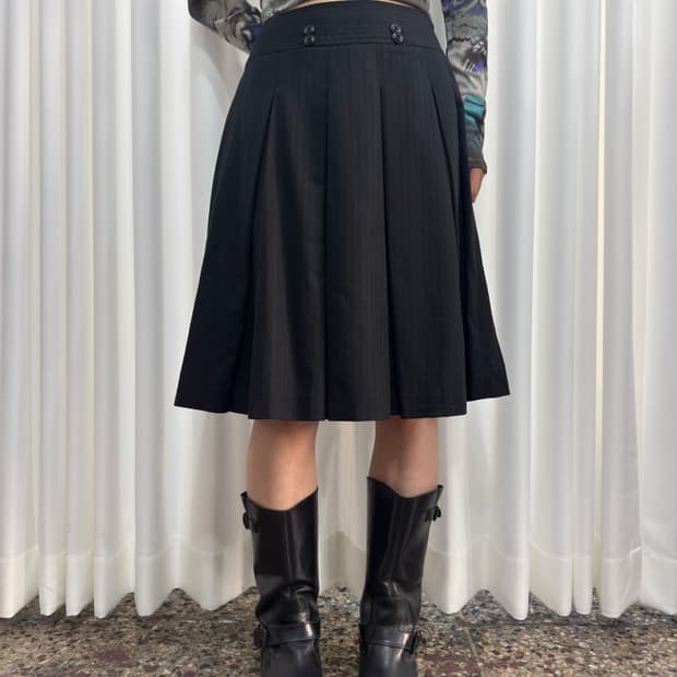 ccm pleats midi skirt