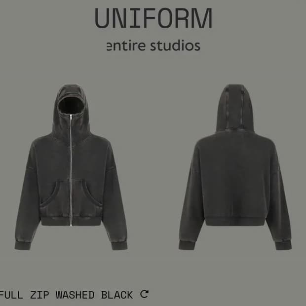 엔타이어 스튜디오 후드집업 s