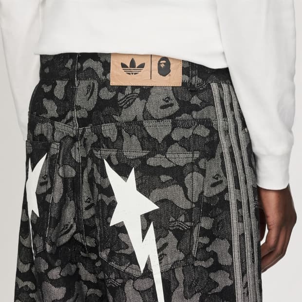 베이프 x 아디다스 샤크 데님 쇼츠 XL 새 상품