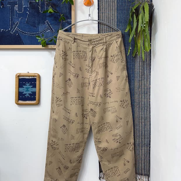 UNSTUDIED Printed Relaxed Chino Pants