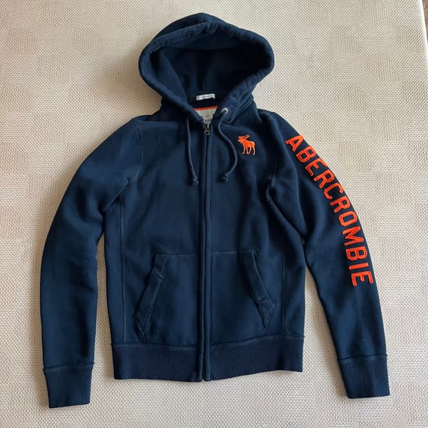 M) 아베크롬비 자수로고 후드집업