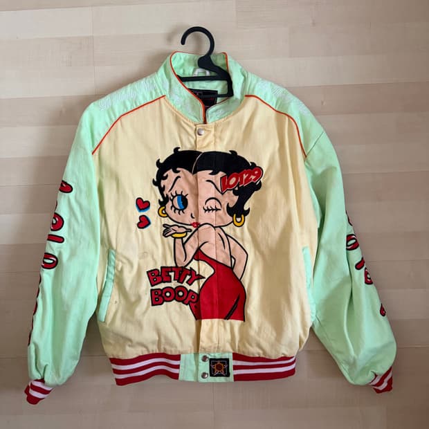 베티 붑 레이싱 자켓 빈티지 올드스쿨 L