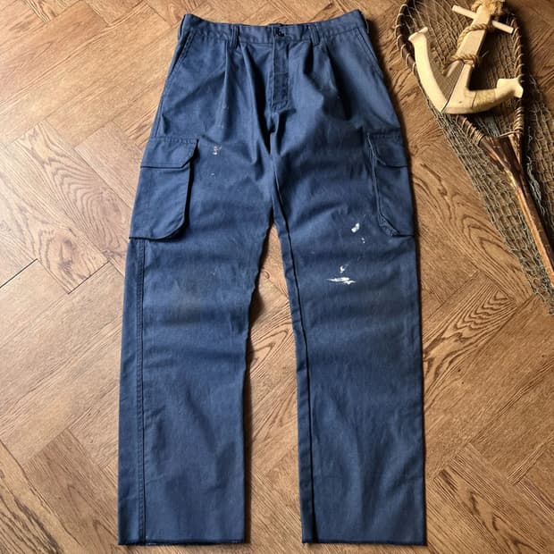 [33]00's 빈티지 페인팅 프렌치 카고 워크팬츠