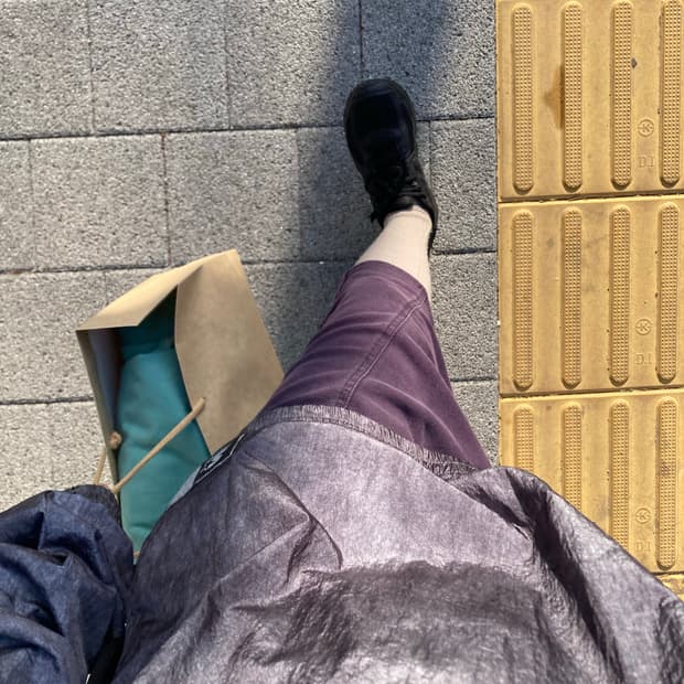 나일론 블라우스 탑