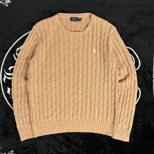 폴로 랄프로렌 브라운 케이블니트(m)