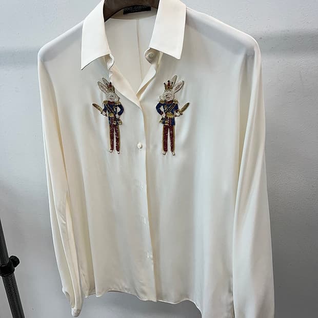 여) 돌체앤가바나 실크 블라우스 