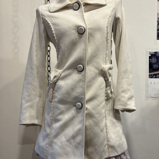 liz lisa 리즈리사 리본 아이보리 코트